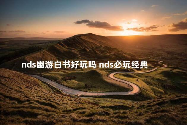nds幽游白书好玩吗 nds必玩经典大作